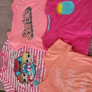 Bundle of Girl's Summer Tees Sz 7/8